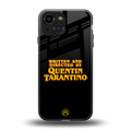 quentin tarantino back phone cover | glass case for iphone 13 mini