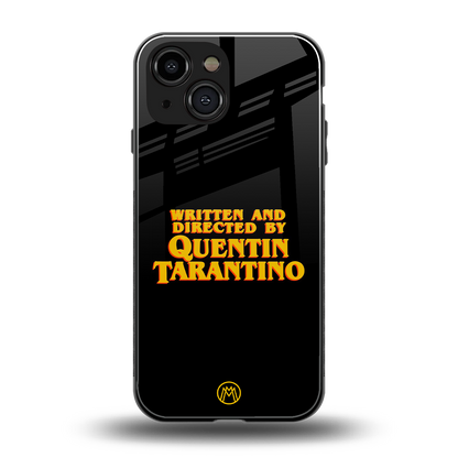 quentin tarantino back phone cover | glass case for iphone 13 mini