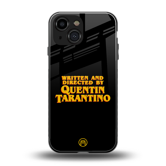quentin tarantino back phone cover | glass case for iphone 13 mini