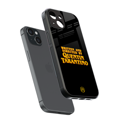 quentin tarantino back phone cover | glass case for iphone 13 mini