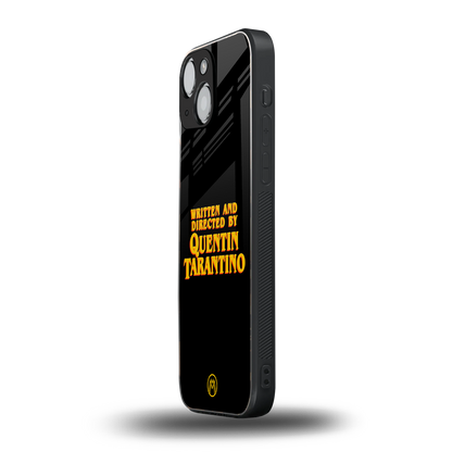 quentin tarantino back phone cover | glass case for iphone 13 mini