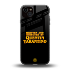 quentin tarantino back phone cover | glass case for iphone 15 plus