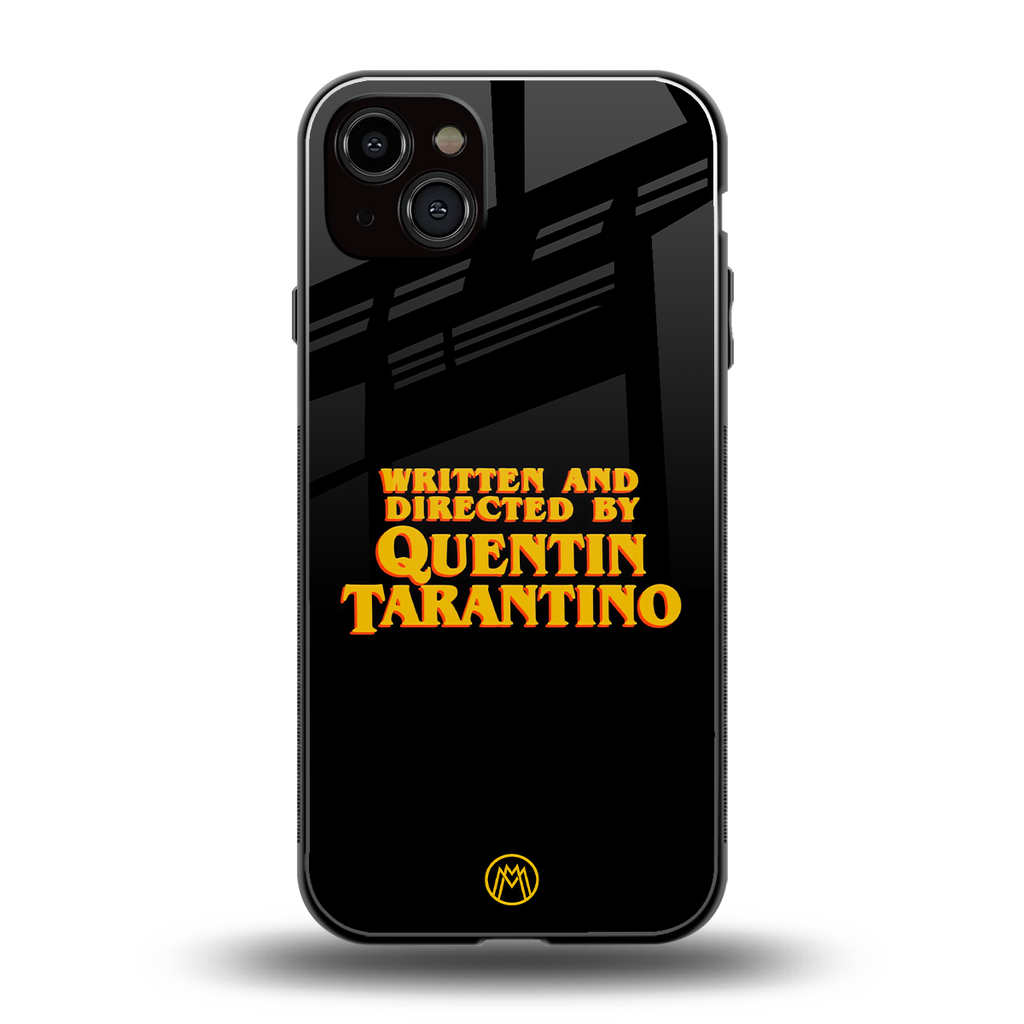 quentin tarantino back phone cover | glass case for iphone 14 plus