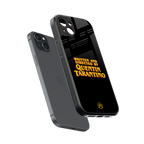quentin tarantino back phone cover | glass case for iphone 15 plus