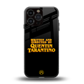 quentin tarantino back phone cover | glass case for iphone 14 pro max