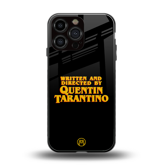 quentin tarantino back phone cover | glass case for iphone 14 pro max