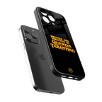 quentin tarantino back phone cover | glass case for iphone 15 pro max