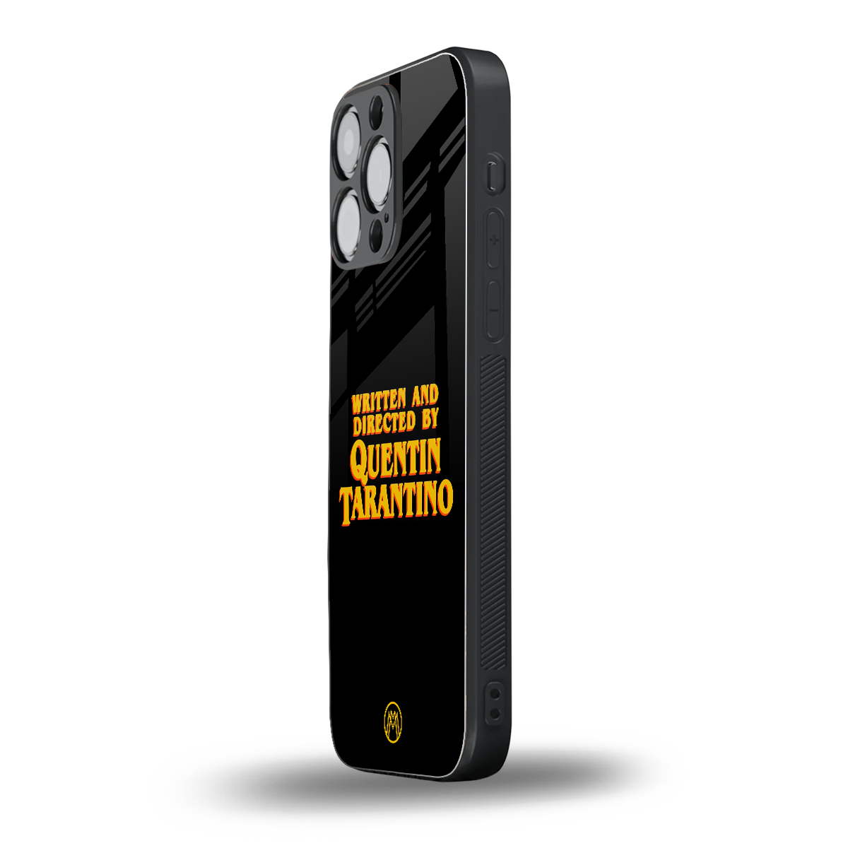 quentin tarantino back phone cover | glass case for iphone 15 pro max