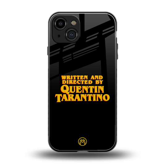 quentin tarantino back phone cover | glass case for iphone 15