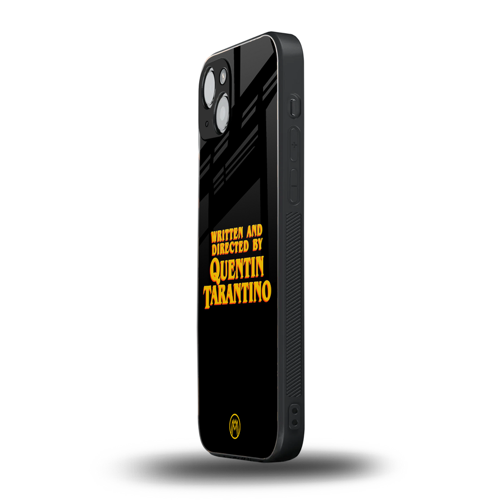 quentin tarantino back phone cover | glass case for iphone 15