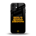 quentin tarantino back phone cover | glass case for iphone 16 plus