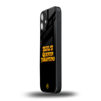 quentin tarantino back phone cover | glass case for iphone 16 plus