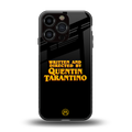 quentin tarantino back phone cover | glass case for iphone 16 pro