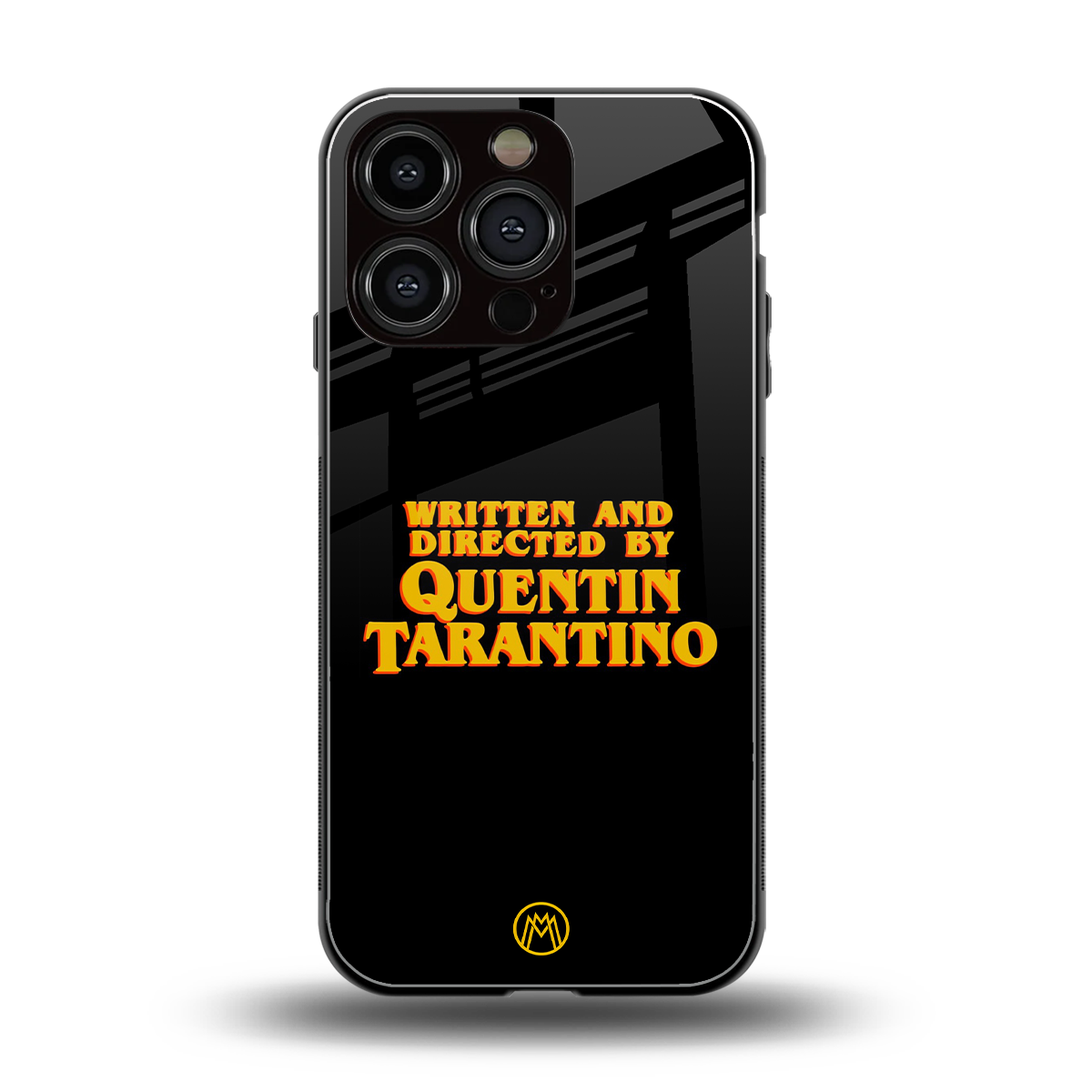 quentin tarantino back phone cover | glass case for iphone 16 pro