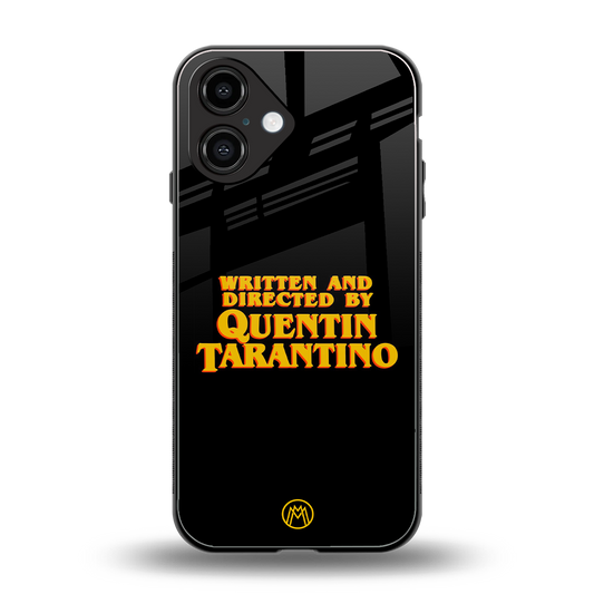 quentin tarantino back phone cover | glass case for iphone 16
