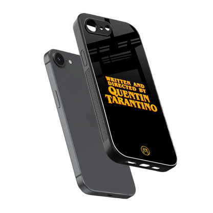 quentin tarantino back phone cover | glass case for iphone 16e