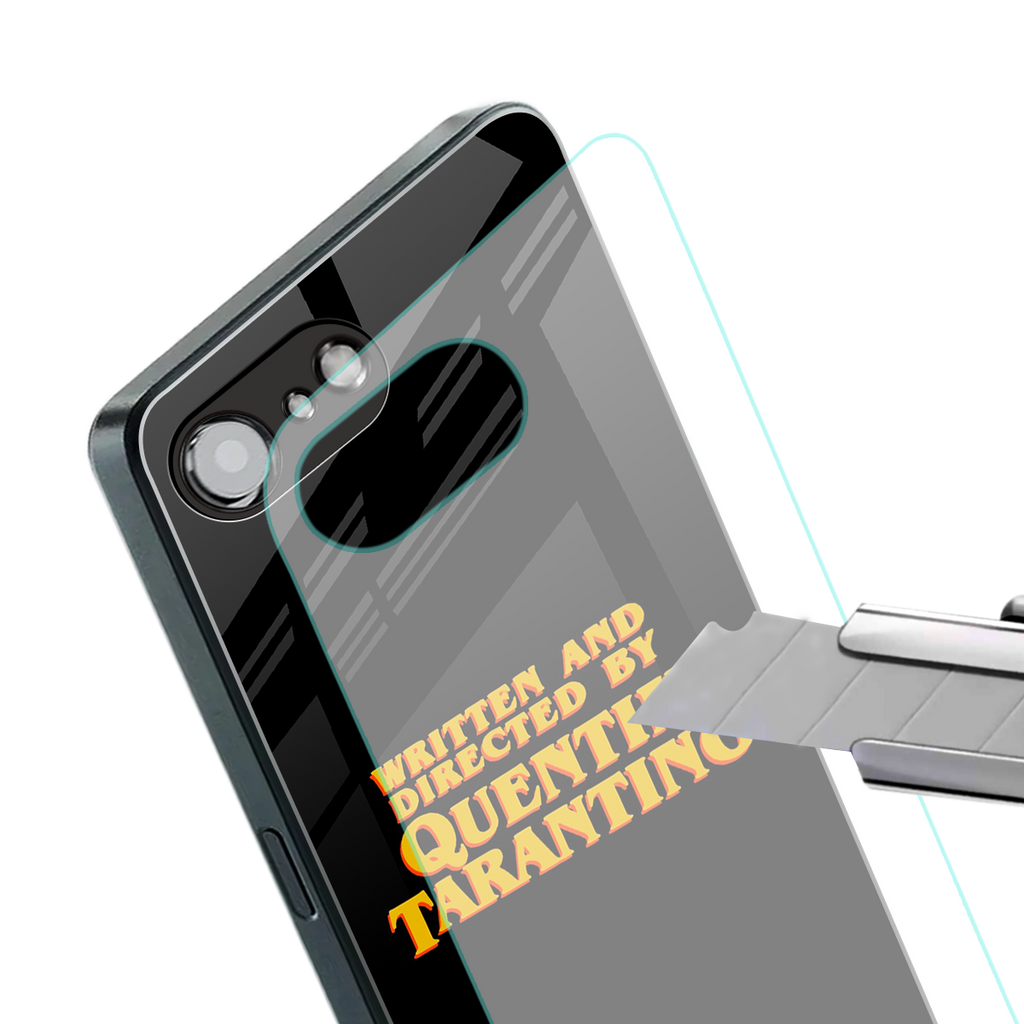 quentin tarantino back phone cover | glass case for iphone 16e