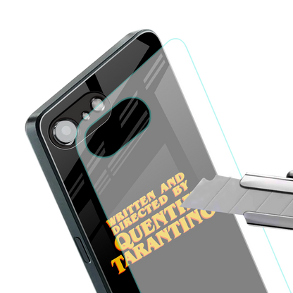 quentin tarantino back phone cover | glass case for iphone 16e