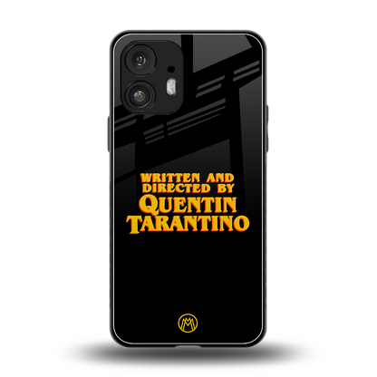 quentin tarantino back phone cover | glass case for nothing phone 2