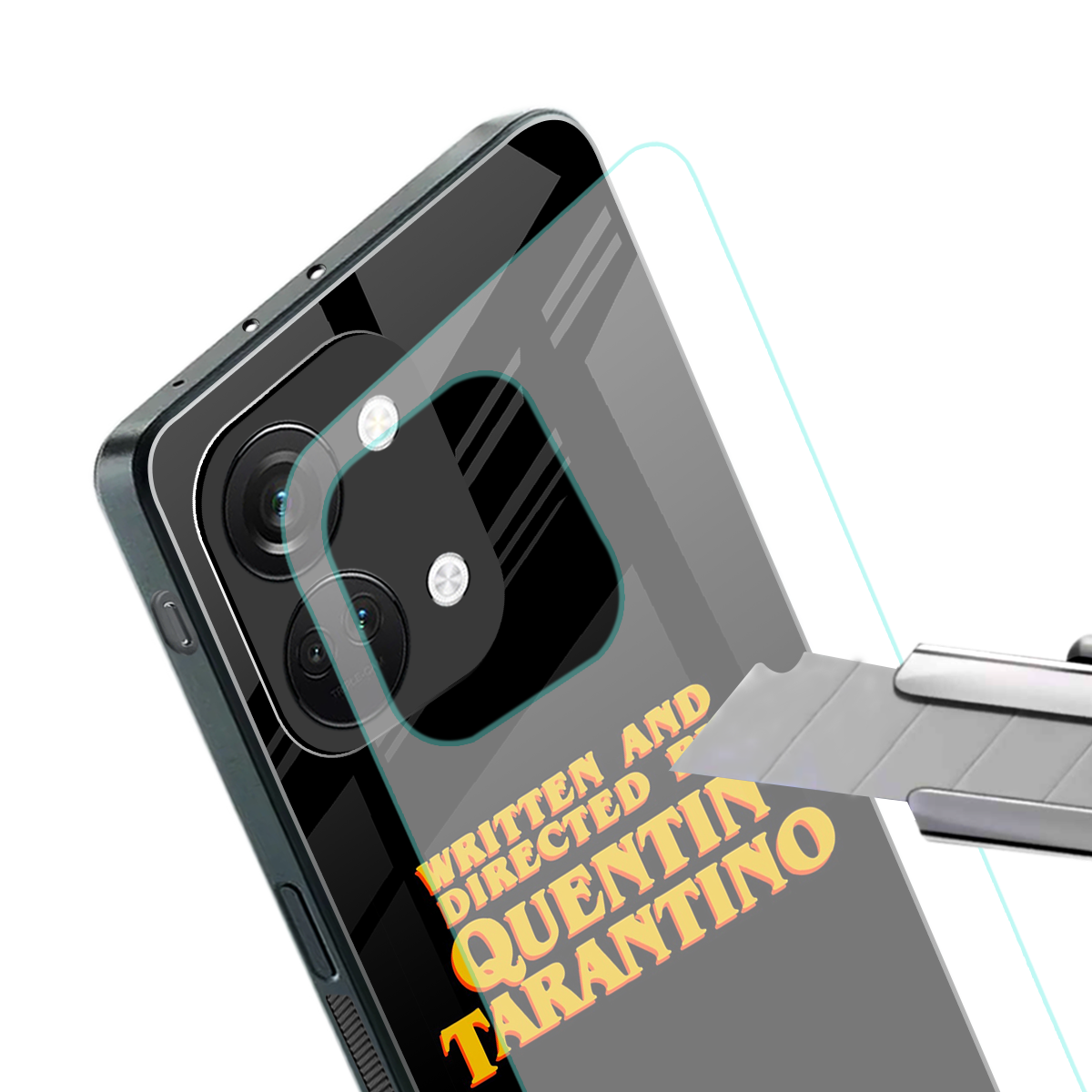 quentin tarantino back phone cover | glass case for oneplus nord 3