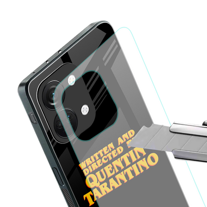 quentin tarantino back phone cover | glass case for oneplus nord 3