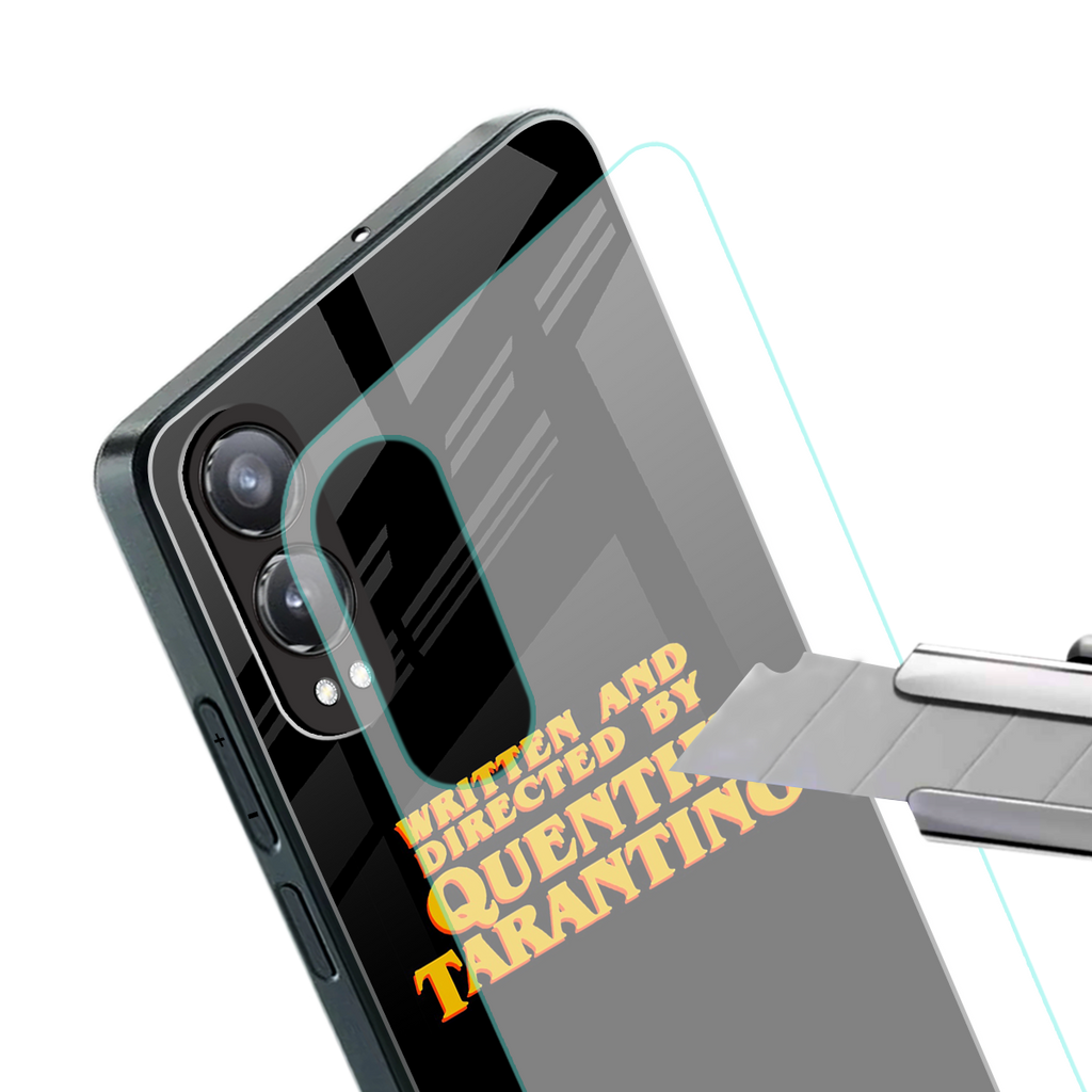quentin tarantino back phone cover | glass case for oneplus nord ce 4 lite