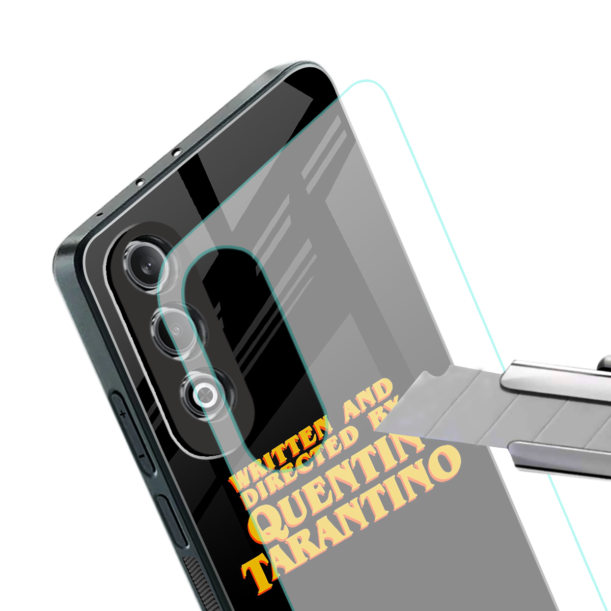 quentin tarantino back phone cover | glass case for oneplus nord ce 4
