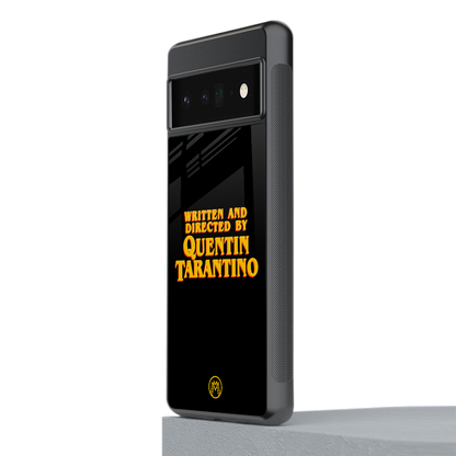 quentin tarantino back phone cover | glass case for google pixel 6 pro