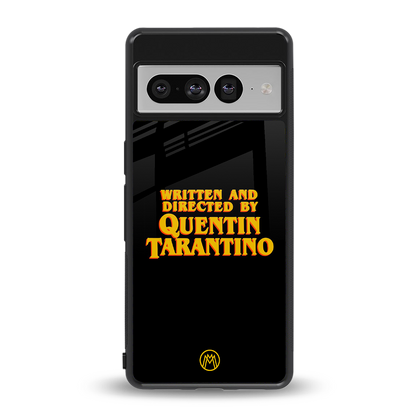 quentin tarantino back phone cover | glass case for google pixel 7 pro