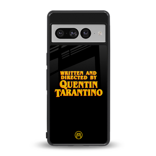quentin tarantino back phone cover | glass case for google pixel 7 pro
