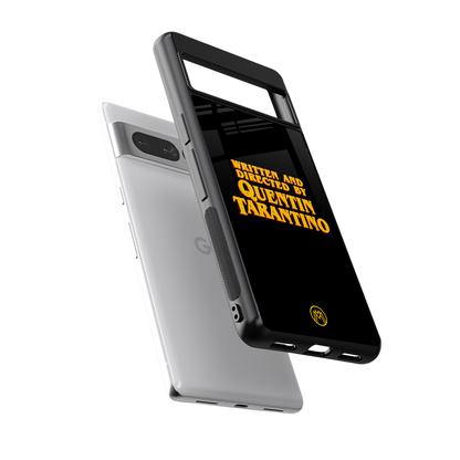 quentin tarantino back phone cover | glass case for google pixel 7 pro