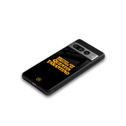 quentin tarantino back phone cover | glass case for google pixel 7 pro