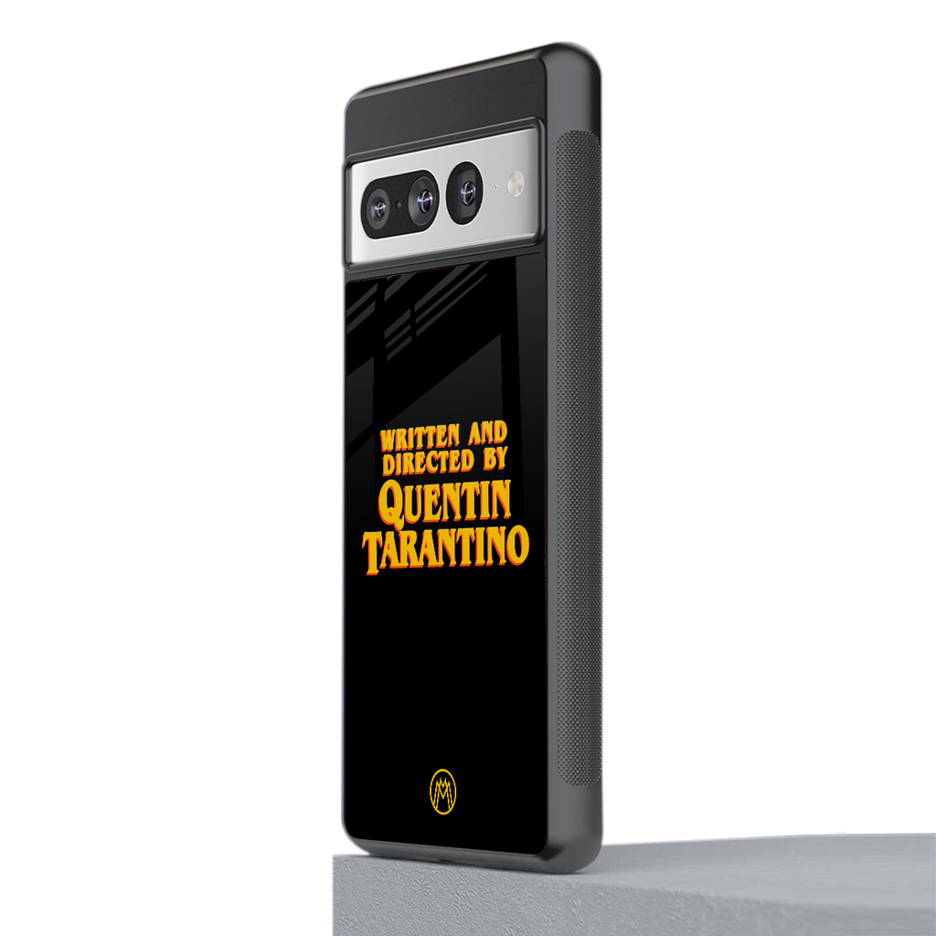 quentin tarantino back phone cover | glass case for google pixel 7 pro