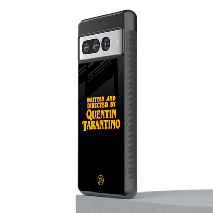 quentin tarantino back phone cover | glass case for google pixel 7 pro