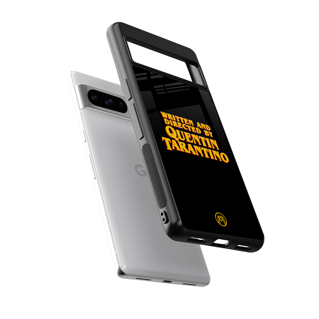 quentin tarantino back phone cover | glass case for google pixel 8 pro