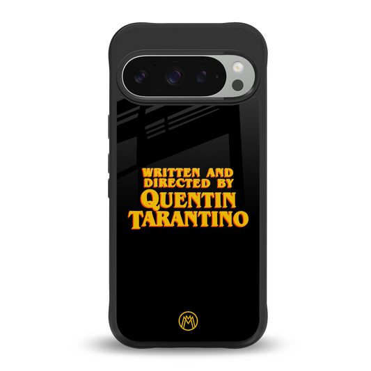 quentin tarantino back phone cover | glass case for google pixel 9 pro