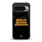 quentin tarantino back phone cover | glass case for google pixel 9 pro xl