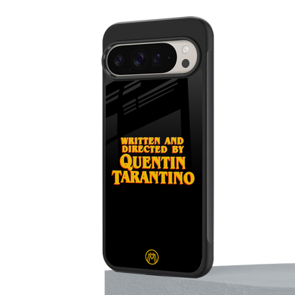 quentin tarantino back phone cover | glass case for google pixel 9 pro