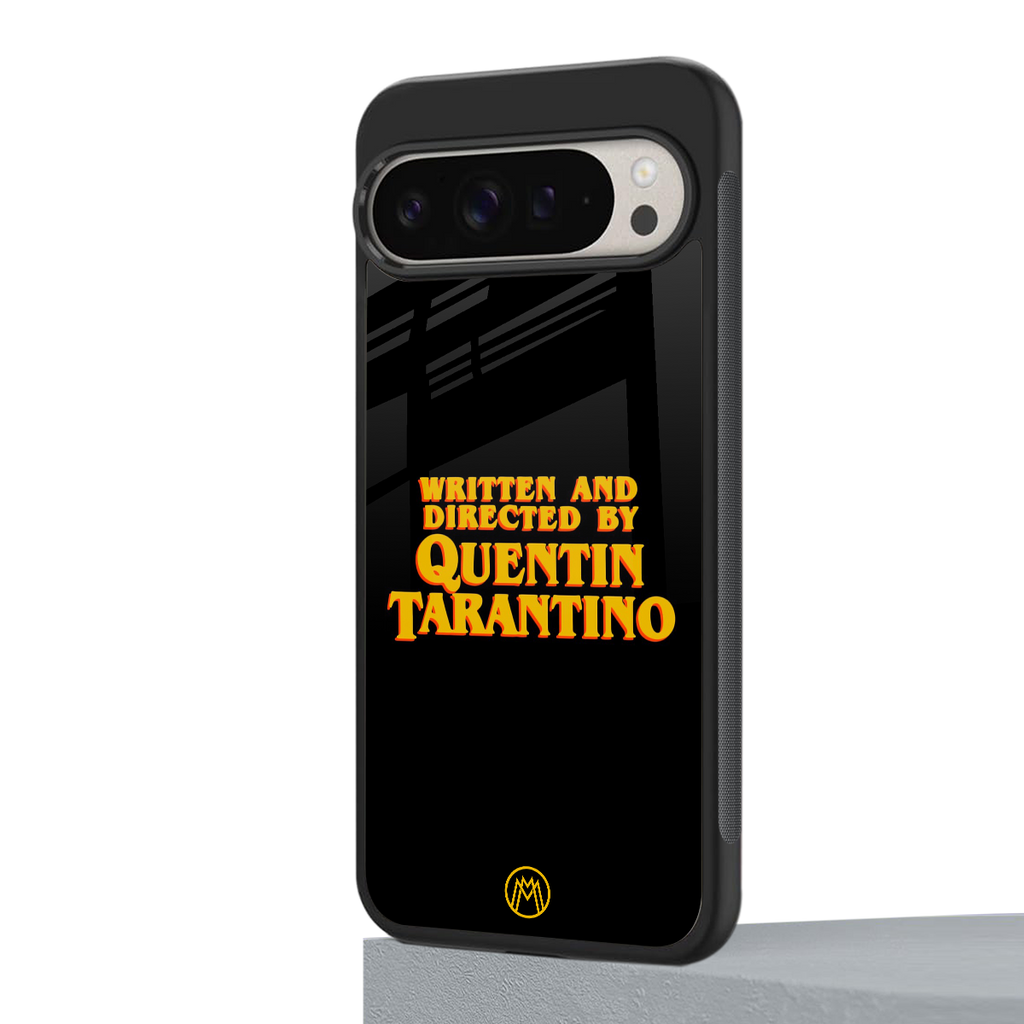 quentin tarantino back phone cover | glass case for google pixel 9 pro xl
