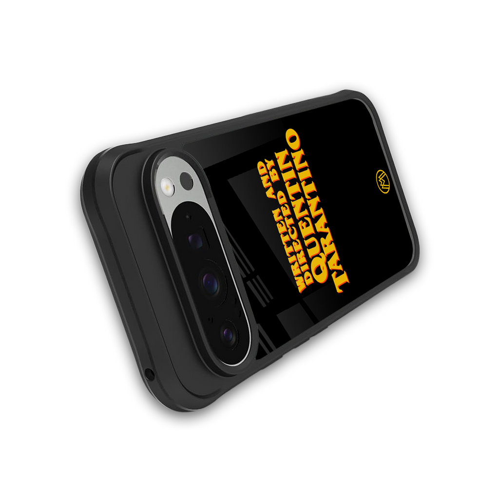 quentin tarantino back phone cover | glass case for google pixel 9 pro xl