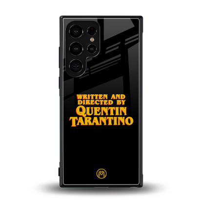 quentin tarantino back phone cover | glass case for samsung galaxy s24 ultra