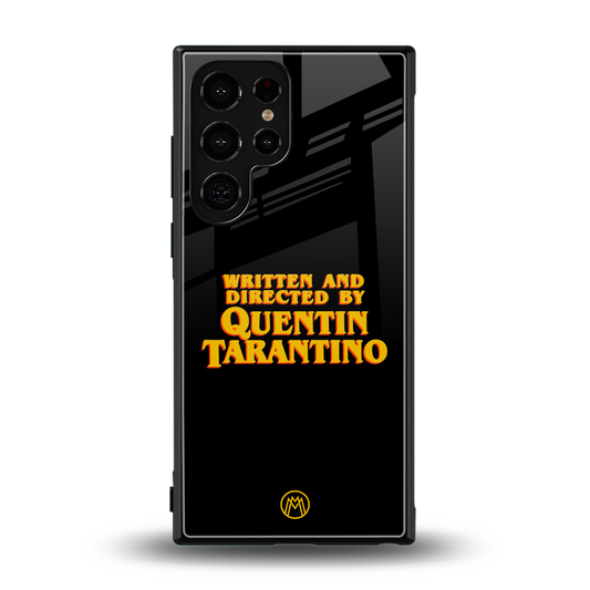 quentin tarantino back phone cover | glass case for samsung galaxy s24 ultra
