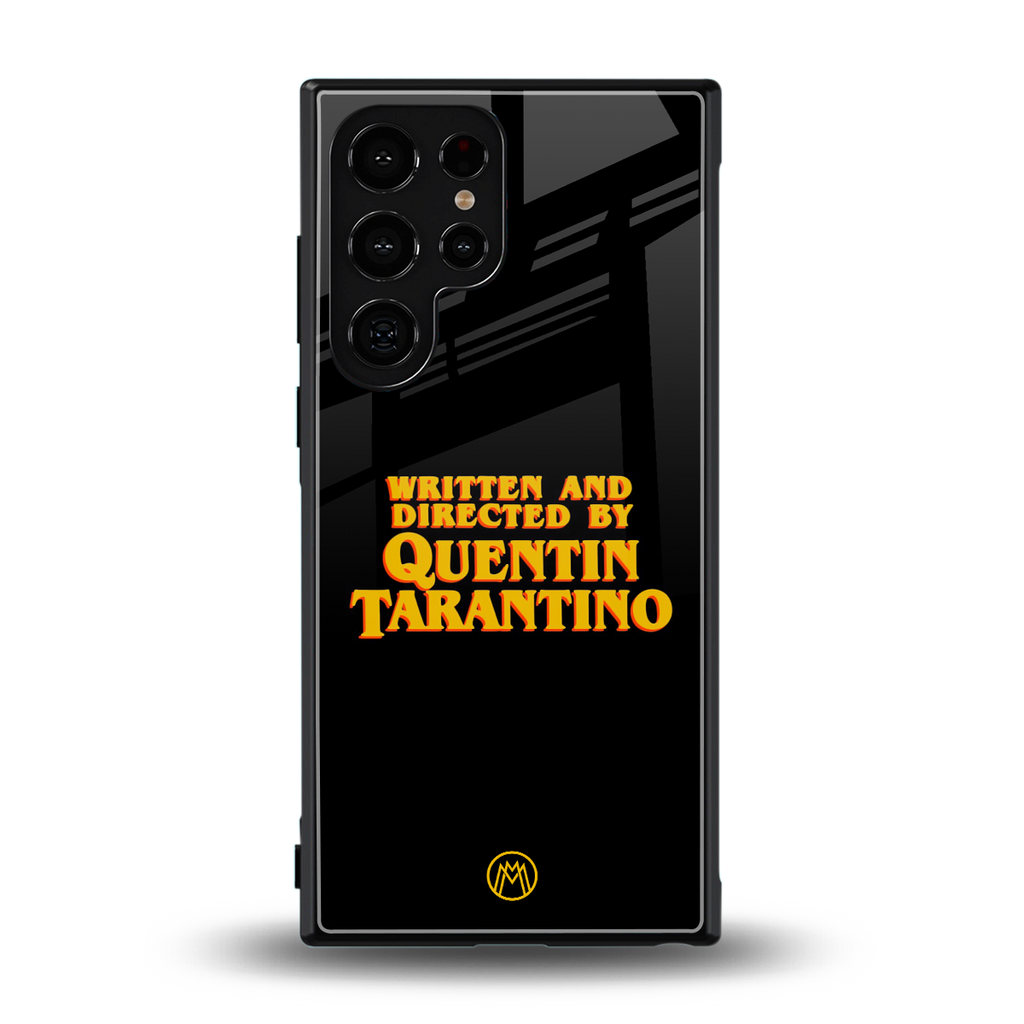 quentin tarantino back phone cover | glass case for samsung galaxy s23 ultra