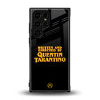 quentin tarantino back phone cover | glass case for samsung galaxy s23 ultra