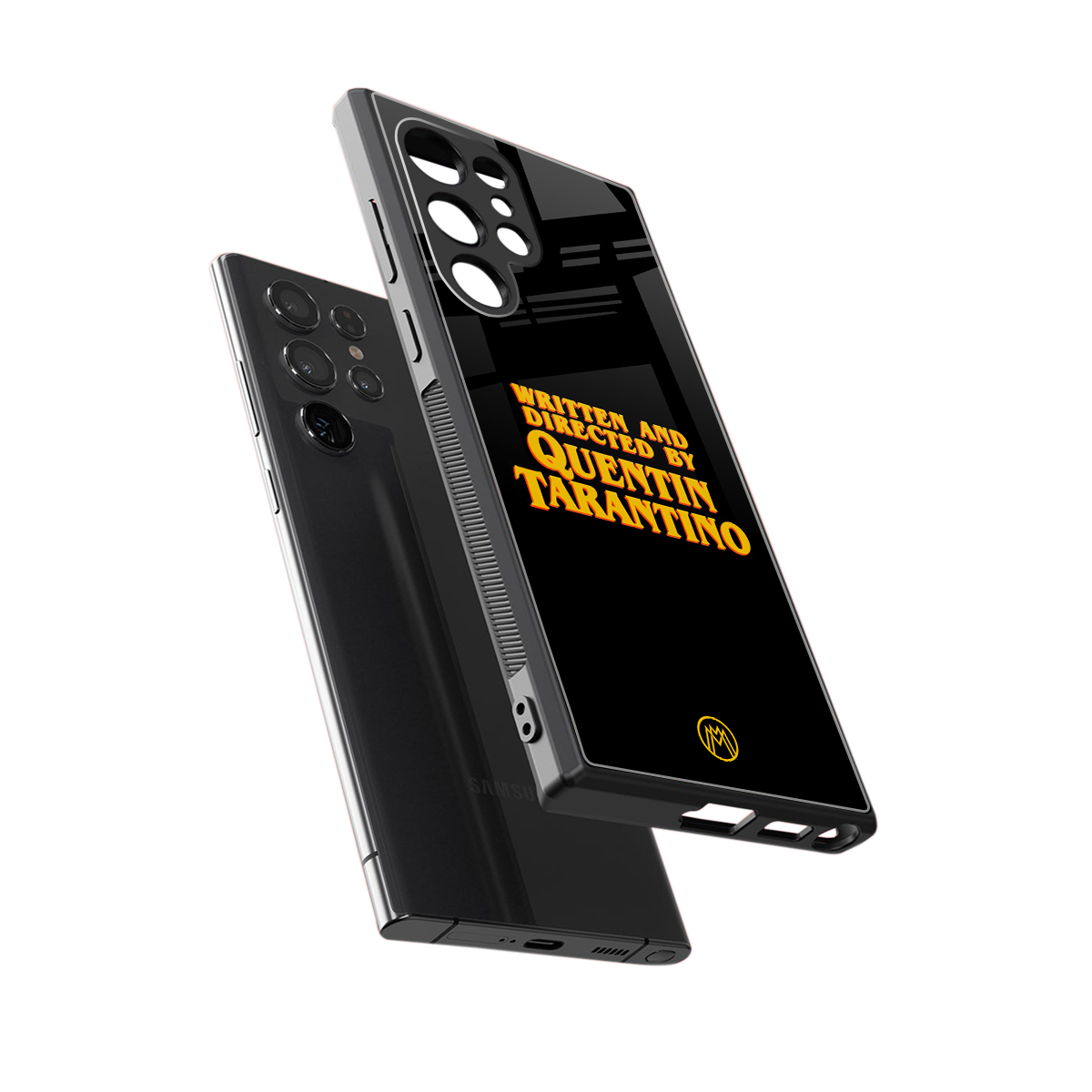quentin tarantino back phone cover | glass case for samsung galaxy s24 ultra