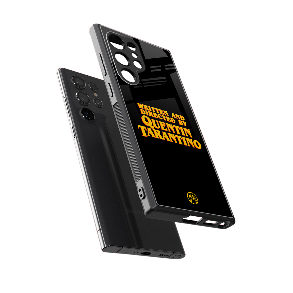 quentin tarantino back phone cover | glass case for samsung galaxy s23 ultra