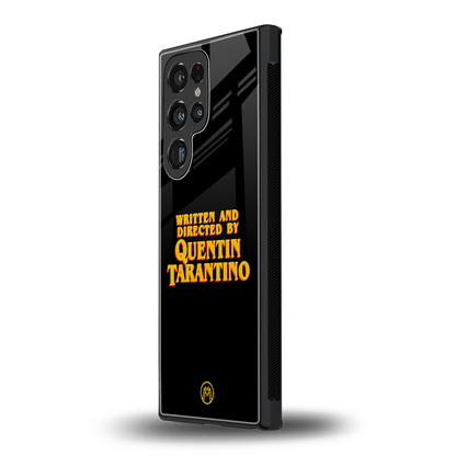 quentin tarantino back phone cover | glass case for samsung galaxy s24 ultra