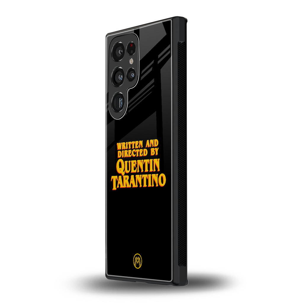 quentin tarantino back phone cover | glass case for samsung galaxy s23 ultra