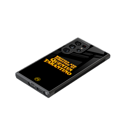 quentin tarantino back phone cover | glass case for samsung galaxy s24 ultra