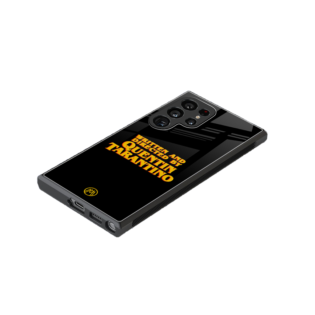 quentin tarantino back phone cover | glass case for samsung galaxy s23 ultra
